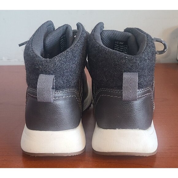 KHOMBU Women's Ankle Boots Clara All-Weather Shoes Gray Lace-Up Nice! - Picture 8 of 10